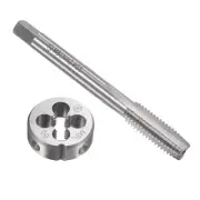 M8 x 1.25mm Metric Left Hand Tap and Die Set, Machine Thread Tap with Round T...