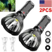 2PCS Super Bright LED Flashlight Tactical Torch Rechargeable LED Work Lights US