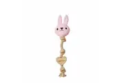 Petio Add Mate Natural Floss Squeaker Woody Rope Animal Dog Toy - Rabbit