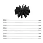 Drill Powered Chimney Cleaning Flue Brush Cleaner Fireplace Sweep Rotary Set Use
