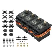 Unbrand 4pcs Waterproof Mg995 Metal Gear Digital Servo Coreless High Torque Speed For Rc