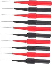 LOORGVEL 10pcs Automotive Multimeter Probe High Temperature Resistant Circuit Tester Needles Precision Test Probes for Various Car Models Convenient Wire Tool for Mechanics