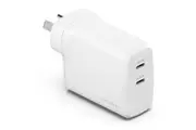 Cygnett CY4740PDWCH PowerPlus 60W 30W x2 Dual Port USB-C PD Fast Wall Charger White