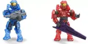 Mega Construx Halo Red team and Blue Team Spartan mk VI Halo 2 figures 2 pack