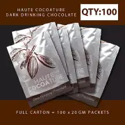 Haute Cocoature Hot Drinking Dark Chocolate Powder 100 x 20g Sachet