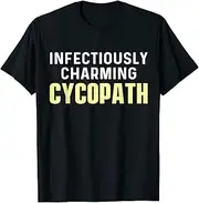 [X.Style] Cycopath Cycling Bike Cycle Biking ds145 T-Shirt (S) Black