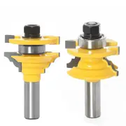 "LAVIE 1/2"" 12mm Shank Milling Cutters Woodwork Door Round Corner Rail & Stile Tenon Router Bits For Wood Woodworking Too"