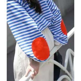 しお mimi toujours 彩色補丁條紋長袖上衣 全2色日系 單品｜mtj521-0624【1】