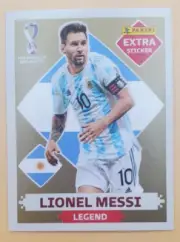 PANINI WORLD CUP QATAR 2022 GOLD EXTRA TOPLOADER STICKER - LIONEL MESSI