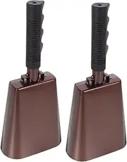 GLSTOY Cheer Bells for Football Games 2pcs Hand- Cowbells Handles Party Instrument