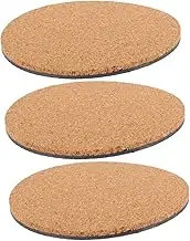 INOOMP Cork Plant Coaster Set Garden Planter Mat 8 Inch Round Flowerpot Pad DIY Garden Pads Gardening Cork Coaster