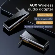 2 in 1 Bluetooth 5.1 Transmitter Receiver USB Wireless 3.5mm Audio Adapter Car