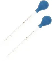 KESOTO 2X 5ml Glass Graduated Pipette Dropper with Rubber Cap Laboratory Dropper