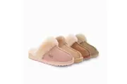 UGG Slippers Premium Australia Sheepskin Unisex Scuffete Suede - PINK