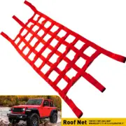 Roof Net Multifunction Mesh Cargo Net Hammock fit Jeep Wrangler YJ TJ JK JLRed
