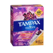 Tampax Radiant Tampons Regular Unscented 14 Each By Tampax