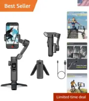Gimbal Stabilizer for Smartphone,LED Light OLED Screen 3-Axis Gimbal,Gesture ...