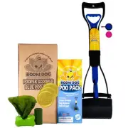 Complete Poo Pack- 24" Pooper Scooper, Poop Bags, & Waste Bag Holder, Ideal f...