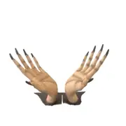 2-Piece Hand Bookends - Resin Decor