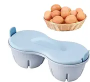 Nonstick Egg Poacher - Microwave Breakfast Minker, 2-cavity Cooker | Non-stick Poached Egg Maker With Kitchen Gadget Heat Resistant Lid For Micro-on