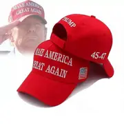 Trump 2024 MAGA RED Hat 45-47 Baseball Cap Make America Great Again