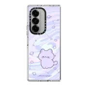 Galaxy Z Fold6 Clear Case Space Kitty by Milkkoyo