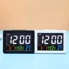 Time Temperature Display LED Clock Battery Operated Digital Clock Bedside