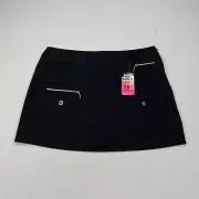 Jamie Sadock Women's Skort Size 16 Black 15" Length Golf Tennis