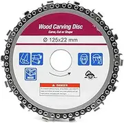 Bestgle 125mm (5 Inch) Angle Grinder Chain Disc, 22mm Arbor Wood Carving Discs Chainsaw Plate Circular Saw Blades with 14 Teeth for DIY Woodworking Cutter Tool