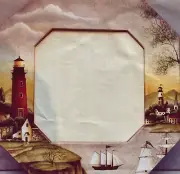 Vintage Tole Pattern Packet: Lighthouse Cliff Mirror Frame by Betty Caithness