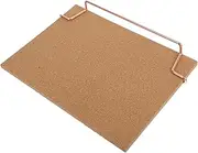 Gogogmee Multifunctional Cork Board Office Photo Display Memo Board Wood Bulletin Decorative