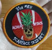 Marine LightAttack Helicopter Squadron HMLA-367 ALOHA ATTACK SCARFACE USMC PATCH