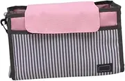 RORPOIR 1pc Waterproof Baby Stroller Hanging Bag Diaper Basket Stripe Design Stroller Organizer Bag for Carriage Toys Storage
