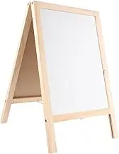 Zerodeko 1set Double-Sided Boy Girl Chalk Board and Whiteboard Freestanding Writing Board for Creative Drawing and Learning for Home and Classroom Use