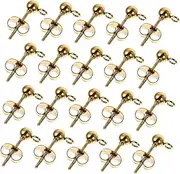 [SEWOART] 20pcs Diy Ball Earrings Decor Fashion Earring Accessories Comfortable Earring Studs for Party Dance or Performance