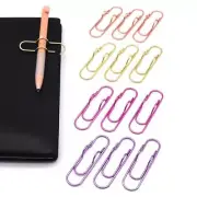 12-Pack Pen Holder Clips for Notebook, 3 Gold, 3 Rose Gold, 3 Pink, 3 Purple