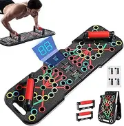 CRAZYROPE Foldable 41-in-1 Push Up Board with Counter, Wide Push-Up Board with Handle for Muscle Training and Strength Training, 41 Combination Positions