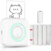 [Kstyhome] All-in-one Photo Printer Multifunction Portable Printer Wireless Instant Mini Printer Support BT Connection for Smartphone with 11 Paper Rolls 57mm Compatible with iOS Android
