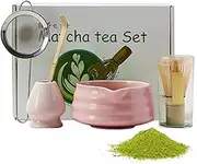 Matchas Making Kit - Spoon Japanese Tea Tools | Ceramic Kitchen Green Tea Gadgets Utensils Tool Kit for Youth Women Men Boys Girls Family