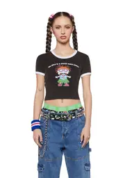 [Dolls Kill x Rugrats] The Worry Child Ringer Tee