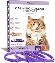 TriOak Calming Collar for Cats – Pheromone-Infused Behavior Support, Long-Lasting 30-Day Effect, Adjustable & Waterproof, 4-Pack