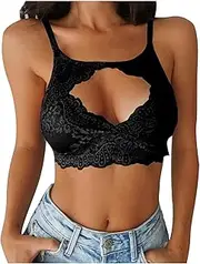 [Generic] Sexy New Years Lingerie Bra Wirefree Belts Sexy with Garter Yoga Women Bra Comfort Tops Cami Lingerie Valentine Lingerie for Women