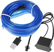 Car LED Strip Lights, 5M/16Ft EL Wire Car Interior Light, Eye-Friendly USB Powered Ambient Neon Lighting Kits, 5V Tube Light Strip Party Bar DIY Decoration for Dash Armrest