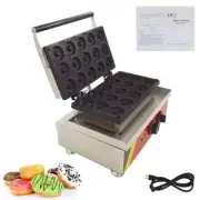 110V Electric 15-Hole Doughnut Maker Mini Donut Pastry Baking Machine 1750W