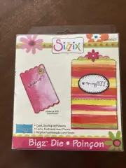 Sizzix Bigz Die Card Scallop W/Flowers ~ NIP