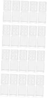 VILLFUL 6-Compartment Aromatherapy for Candles Wax Melt Storage Containers Tin Jar Bulk Wax Melt Clamshells