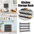 4-Tier Kitchen Spice Rack / Jars Shelves Can Storage Cabinet Organizer Holder AU