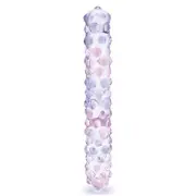 Glas 9-inch Purple Rose Nubby Dildo