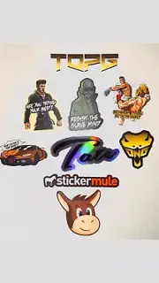 ANDREW TATE LIMITED EDITION STICKERS MADE BY TOPG HIMSELF