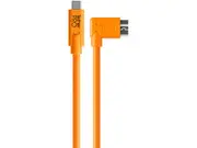 TetherPro USB-C to USB 3.0 Micro-B Right Cable - Orange